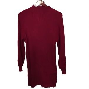 Anthropologie Line and dot Balloon Sleeve Sweater Dress